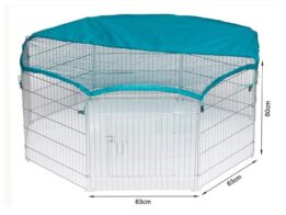 Wire Pet Playpen with waterproof polyester cloth 8 panels size 63x 60cm 06-0114 gmtpet.cn