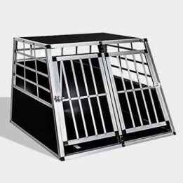 Aluminum Large Double Door Dog cage 65a 06-0773 gmtpet.cn