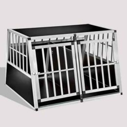 Aluminum Dog cage Large Double Door Dog cage 75a 104 06-0777 gmtpet.cn