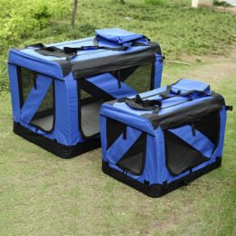 Blue Large Dog Travel Bag Waterproof Oxford Cloth Pet Carrier Bag gmtpet.cn