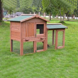 Outdoor Wooden Pet Rabbit Cage Large Size Rainproof Pet House 08-0028 gmtpet.cn
