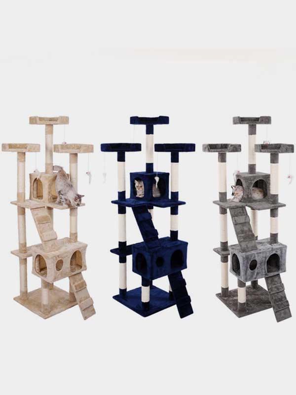 Fábrica de árvore de gato de madeira $ 23,28 Plataforma OEM Coluna de sisal Estrutura de escalada para gato 06-1171 gmtpet.cn