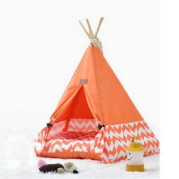 Tent Pet Travel: Cheap Dog Folding Tent Wave Stitching Cotton Canvas House 06-0942 gmtpet.cn