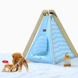 Animal Dog House Tent: OEM 100%Cotton Canvas Dog Cat Portable Washable Waterproof Small 06-0953 gmtpet.cn