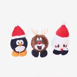 Plush Pet Dog Christmas Series Set Cute Dolls Bite Toy Funny Pet Chewing Toy For Dog Pupy Cat Washable Dog Play Supplies gmtpet.cn