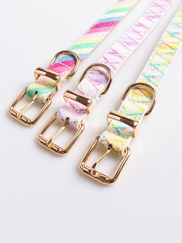 New Design Luxury Dog Collar Fashion Acrylic Dog Collar With Metal Buckle Dog Collar 06-0543 gmtpet.cn
