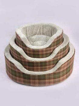Coral velvet striped plaid simple wind upscale comfortable dog kennel sofa nest pet supplies106-33008 gmtpet.cn