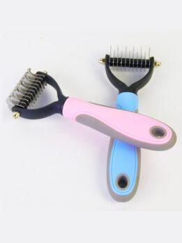 Wholesale OEM & ODM Pet Comb Stainless Steel Double-sided open knot dog comb 124-235001 gmtpet.cn