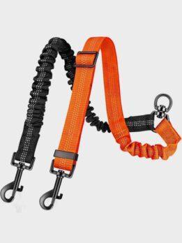 Manufacturers of direct sales of large dog telescopic elastic one support two anti-high quality dog leash 109-237011 gmtpet.cn