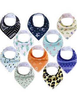 Autumn and winter baby drool napkin triangle napkin cotton printed baby eating bib baby products 118-37009 gmtpet.cn