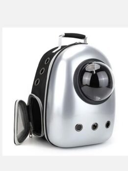 Star Silver Upgraded Side Opening Pet Cat Backpack 103-45012 gmtpet.cn