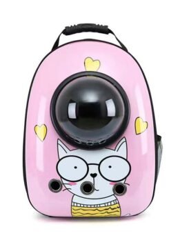 Pink Meow Miss Upgraded Side-Opening Pet Cat Backpack 103-45028 gmtpet.cn