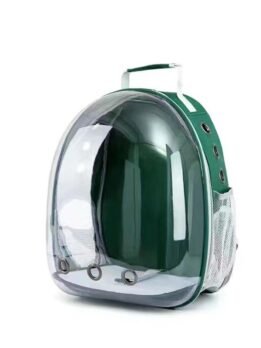 Transparent green pet cat backpack with side opening 103-45057 gmtpet.cn